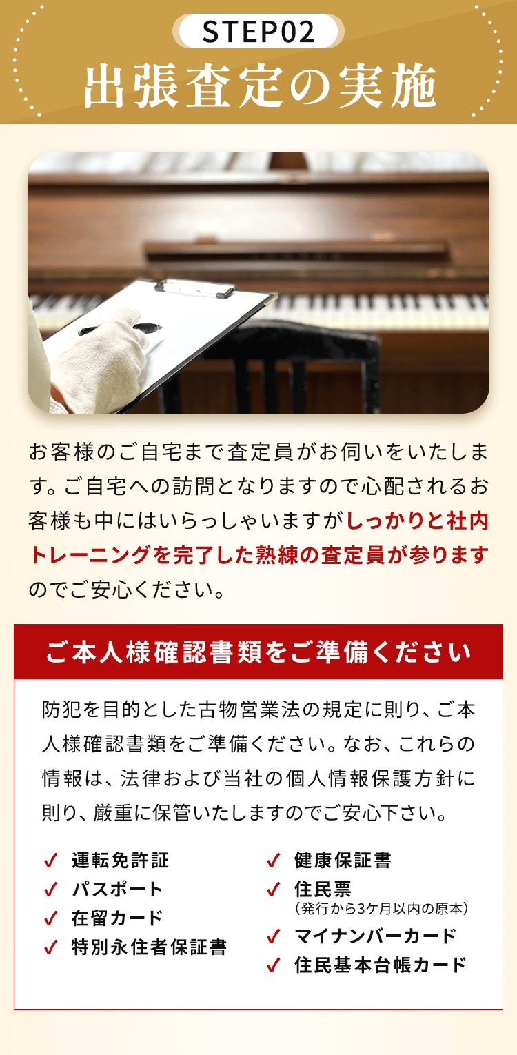 出張査定の実施